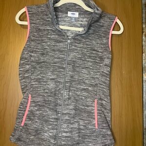 Old Navy Heather Gray Zip-Up Vest